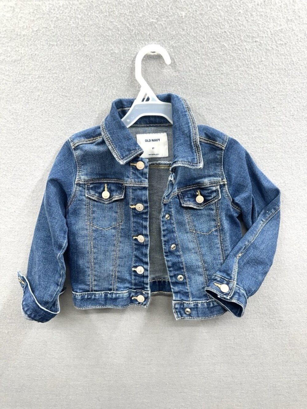 Old Navy Toddler Denim Jacket Kids Size 3T Dark Blue School Outdoors